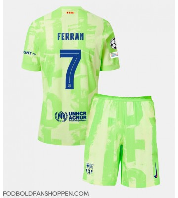 Barcelona Ferran Torres #7 Tredjetrøje Børn 2024-25 Kortærmet (+ Korte bukser)